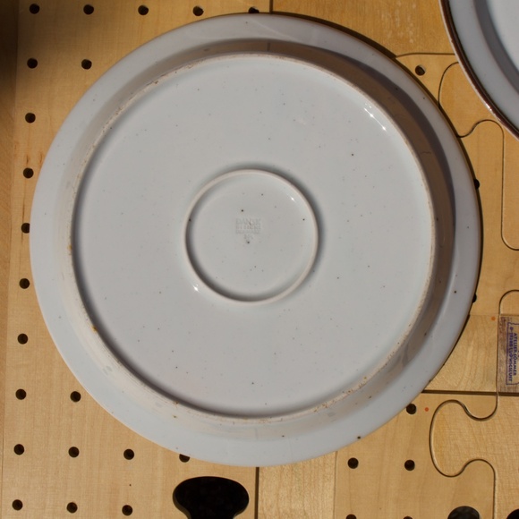 Dansk Midcentury Niels Refsgaard Brown Mist Large Plate Set Of 2 #1 - Picture 9 of 16